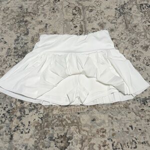 White Ruffled Skirt
